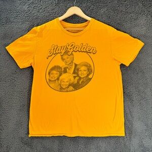THE GOLDEN GIRLS Tshirt stay golden tee yellow size Large L vintage inspired